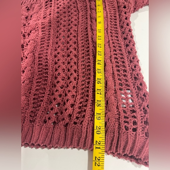 Elodie Womens Chunky Knit Sweater Pink Size Small - Picture 9 of 13